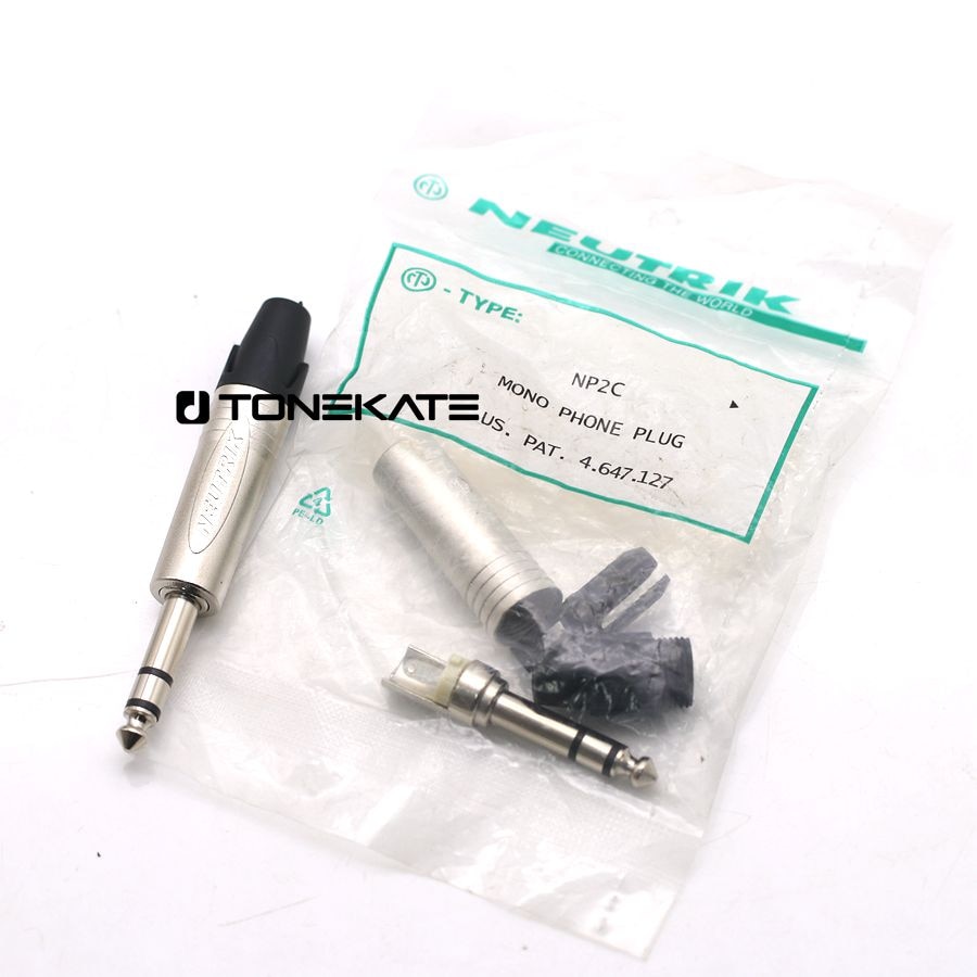 NEUTRIK NP2C/NP2C-B ÷  ų 2  6.35mm 6.5mm ׷  ÷, Ʈ 6.35mm , 20 